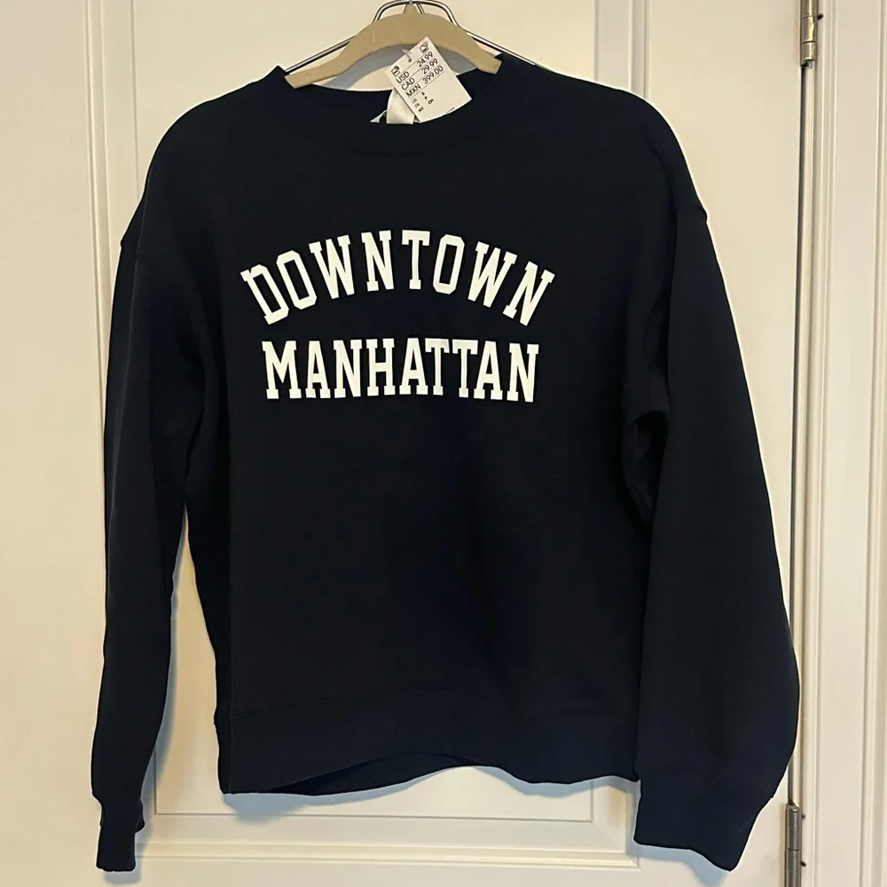 H&M Downtown Manhattan Navy Sweater - Picture 1 of 3